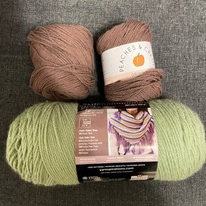 Cotton & Acrylic Yarn - Peaches and Cream, Red Heart for Knitting/Crochet